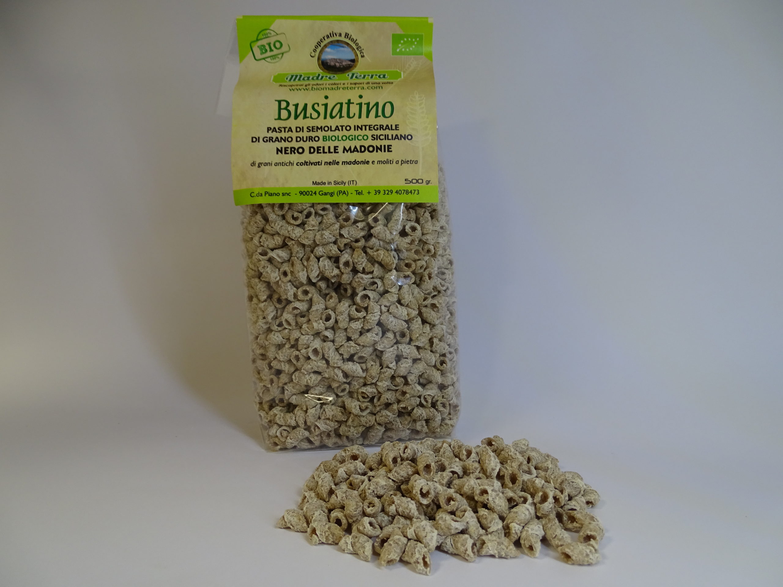 DSC02181 scaled Pasta Artigianale di grani antichi Siciliani BIO Integrale Molita a pietra Trafilata al bronzo - Busiatino gr 500